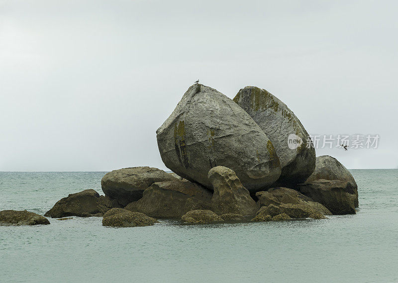 Split Apple Rock, Abel Tasman Park，新西兰